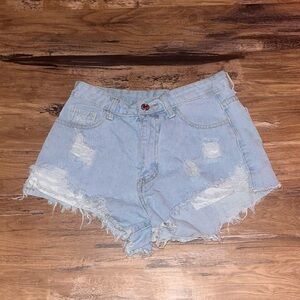 might blue jean shorts, shein, size small, woman’s